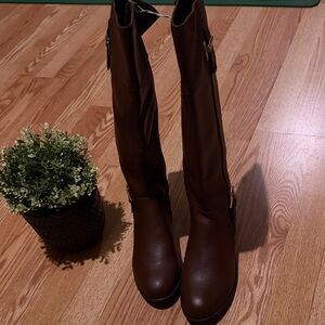 KS Selection Dark Brown Over the Knee Boots